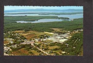 ME Aerial view North Windham Maine Postcard Sebago Lake, PC