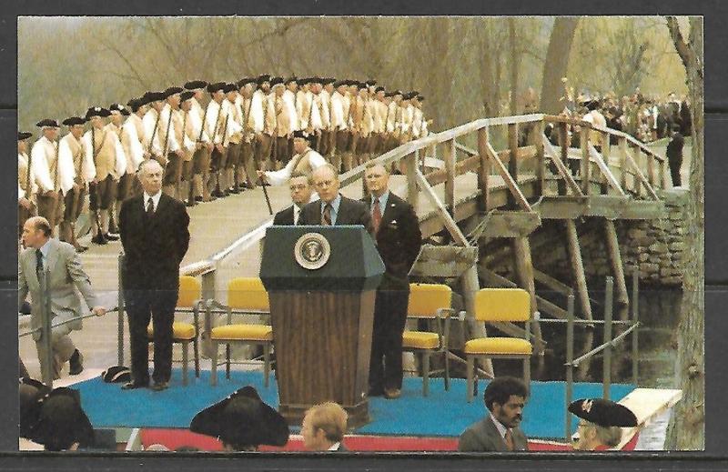 Massachusetts, Concord - Bicentennial Celebration - Old North Bridge - [MA-406]