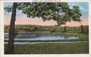 Indiana Valparaiso Greetings From Wahob Lake 1940