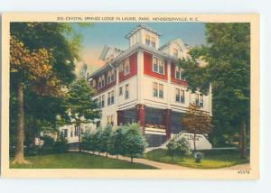 Unused Linen LODGE Hendersonville - Near Asheville North Carolina NC c5236