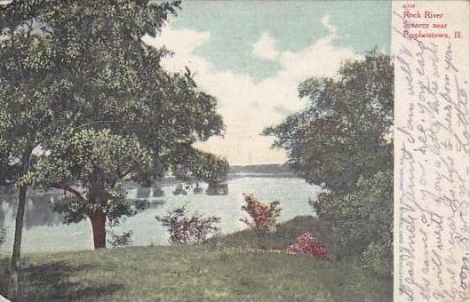 Illinois Propheistown Rock River Scenery 1910