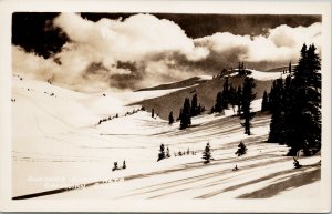 Sunshine Mountain Banff Alberta Canada Unused Real Photo Postcard E95 