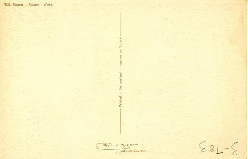 Flowers -   Roses                (Thor & Gyger #752)