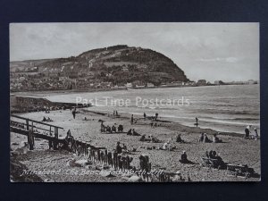 Somerset MINEHEAD The Beach & North Hill c1923 Postcard by Frith 74968