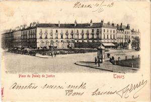 CPA Place du Palais de Justice - TOURS (298778)