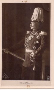 RPPC ROYALTY GERMANY, Kaiser Wilhelm II in Military Dress Uniform, Medals, 1910s