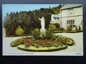 Wales Cymru Flintshire PANTASAPH The Sacred Heart Statue c1950s RP Postcard