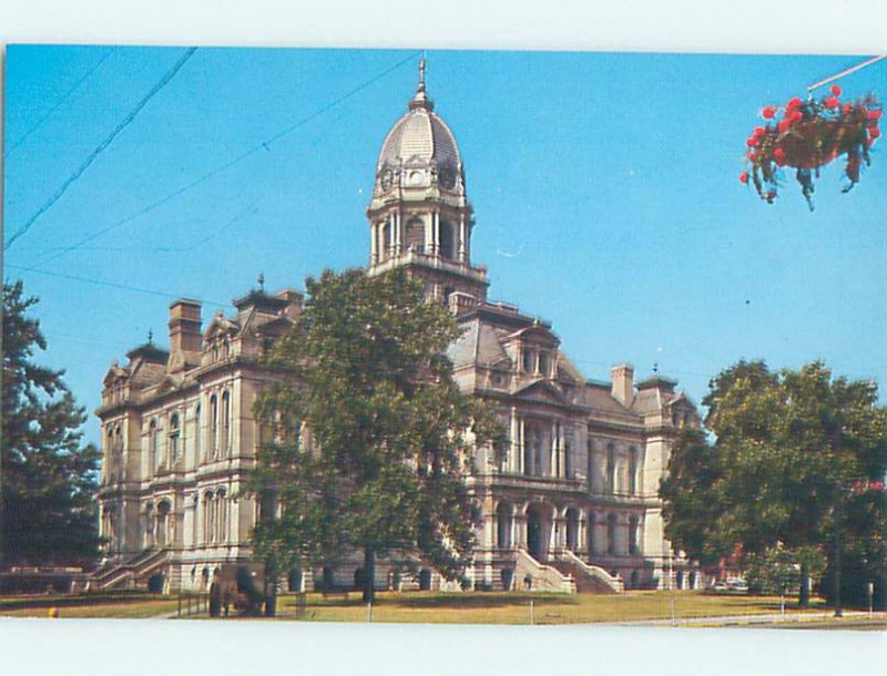 Pre-1980 COURTHOUSE Warsaw by Goshen & Elkhart & Fort Wayne IN AE9807