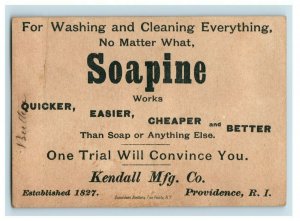 1880s Soapine Kendal Mfg. Co. Lady & Child Early Colonial Clothing P231