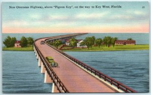 M-10894 New Overseas Highway above Pigeon Key on the way to Key West Florida