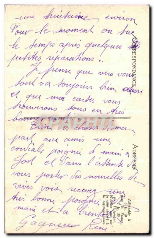 Old Postcard Algeria Camp Nomads