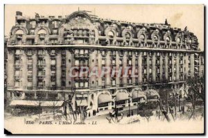 Old Postcard Paris L & # 39Hotel Lutetia