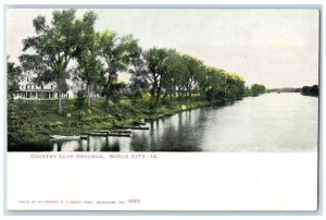 c1905 View Of County Club Grounds Sioux City Iowa IA Unposted Antique Postcard
