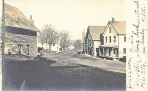 Fairfield ME Downtown View Real Photo Postcard by F. W. Cunningham