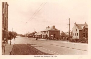 Johnstone England Kilbarchan Road Street Scene Real Photo Postcard AA68311