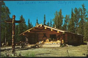 Alaska FAIRBANKS Log Cabin Residence The Rustic Charm - Chrome