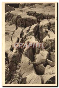 Postcard Old La Douce France Mont Blanc Grandes Jorasses Cracked Glacier Plan...