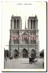 Postcard Old Paris Notre Dame