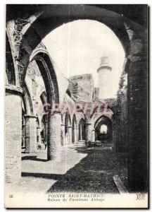 Postcard Old Pointe Saint Mathieu Ruins of the Abbey