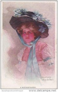 Philip Boileau Beautiful Lady With Hat A Mischiefmaker 1908