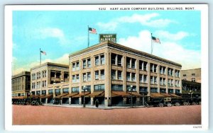 BILLINGS, Montana MT ~ Street Scene HART ALBIN COMPANY ca 1920s  Postcard