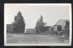 RPPC PORT TOWNSEND WASHINGTON SCHOOL BUILDING ELLIS 4021 REAL PHOTO POSTCARD