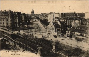 CPA PARIS 7e et 15e - Le Métro aérien et l'Avenue de Breteuil (55514)