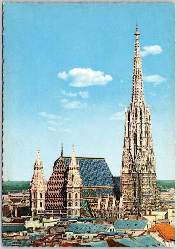 Vienna St. Stephen's Cathedral Austria Roman Catholic Church Parish Postcard