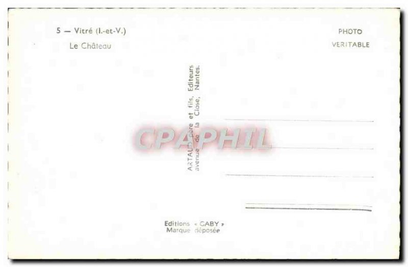 Postcard Modern Vitre Chateau