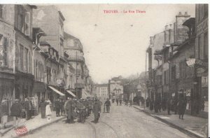 France Postcard - Troyes - La Rue Thiers - Ref 7610A