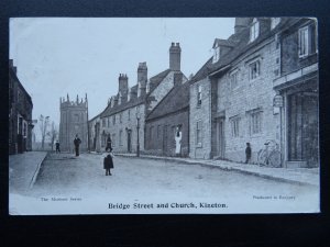 Warwickshire KINETON Bridge Street & Church c1905 Postcard by The Morland Series