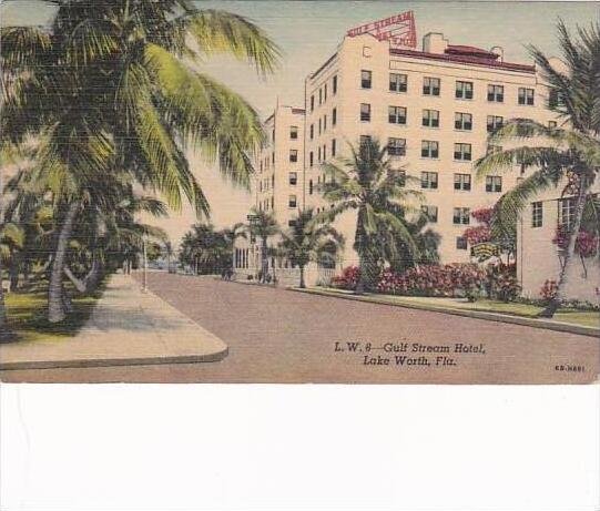 Florida Lake Worth Gulf Stream Hotel 1956