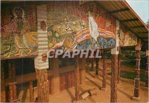  Modern Postcard Libreville Gabon Church St Mosaic Michel of Kembo Annunciation 