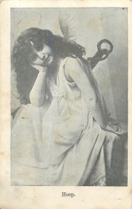 Allegory hope, love, faith vintage postcards set 1903 Netherlands 