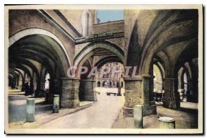 Old Postcard Montauban T and G arcades of the Place Nationale