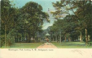 Bridgeport Connecticut 1907 Postcard Washington Park Jackson 2976