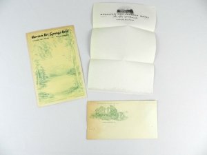 Harrison Hot Springs Menu Brochure British Columbia Letter & Envelope 1948 