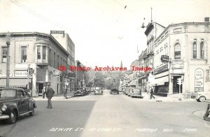 WI, Portage, Wisconsin, RPPC, DeWitt Street At Cook Street, Cook Photo No J2107