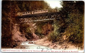 Postcard - Montreux-Oberland railway - Switzerland