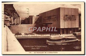 Old Postcard Paris Exposition Internationale 1937 The flag of & # 39Angleterre