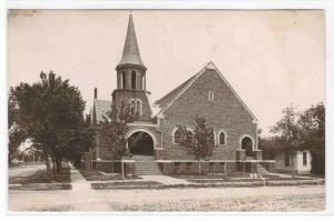 M E Church Minden Nebraska 1919 RPPC real photo postcard