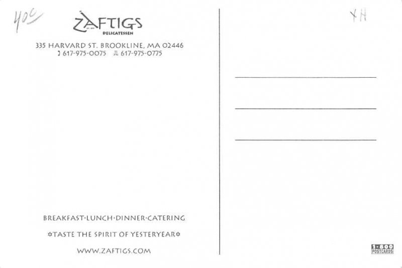 Zaftigs Zaftigs, Brookline, Ma.