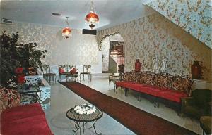 Bellville Ohio~Eugene Dorothy Banks~San-Dar Smorgasbord~Inside Lobby~1960s PC