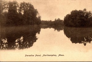 Massachusetts Northampton Scene On Paradise Pond 1907
