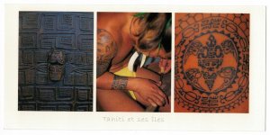 Tahiti 2015 Unused Postcard Folklore Traditional Tattoo