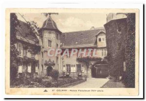 Postcard Colmar Old house Fleischhauer sixteenth century