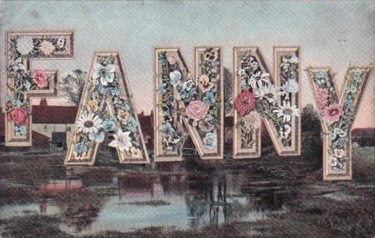 Name Card Fannie 1908