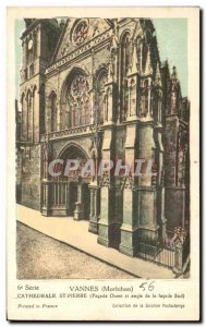 Postcard Old Stone Vannes Cathedrale Dt