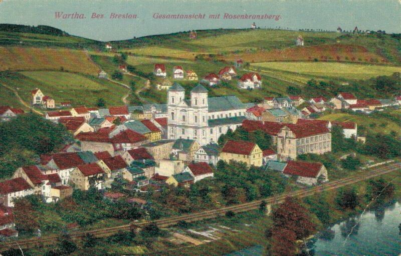 Czech Republic - Wartha Bei Breslau Gesamtansicht mit Rosenkranz Berg 02.57