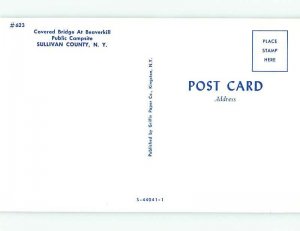 Unused Pre-1980 COVERED BRIDGE Roscoe - Rockland New York NY t7372@